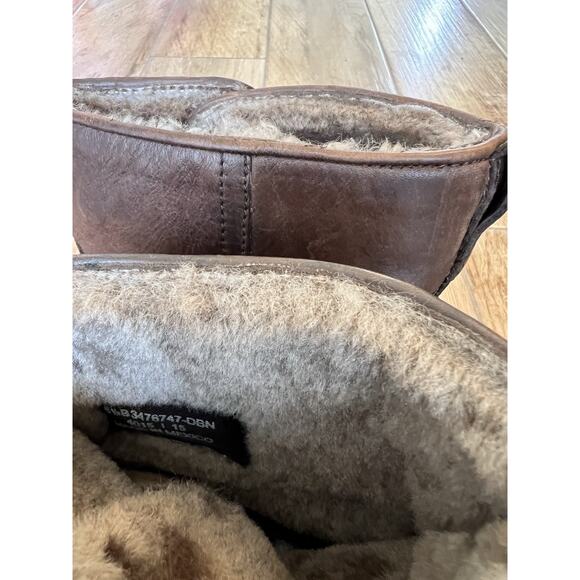 Womens Frye Celia Shearling Short Boots Charcoal 76747 Leather Winter 6.5 B - Picture 8 of 11